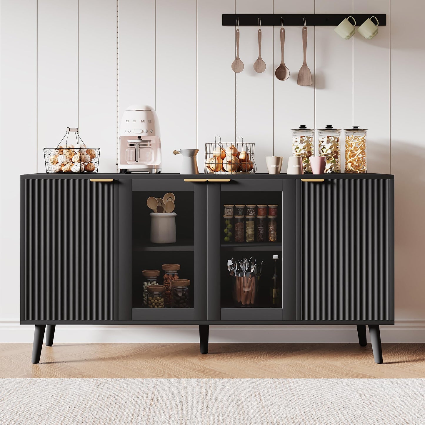 JASIWAY Sideboard Buffet Cabinet with Storage