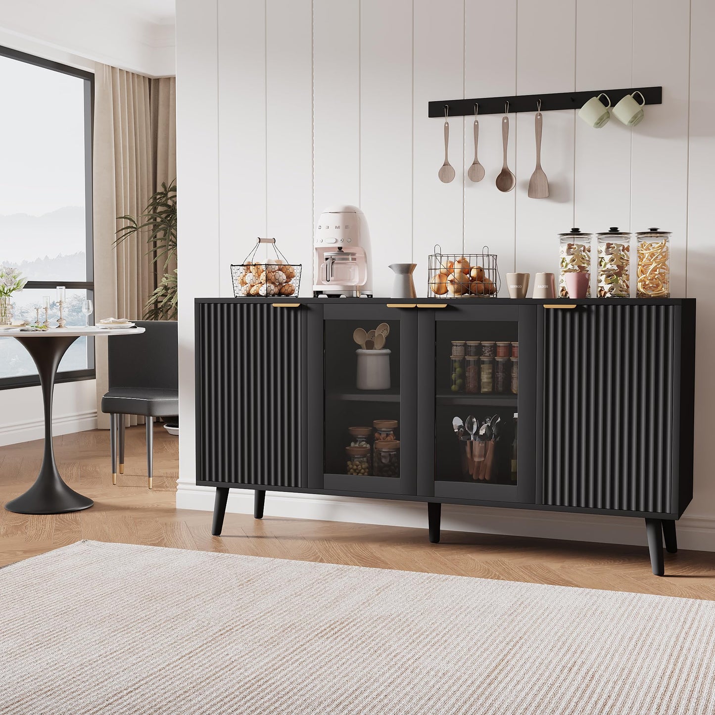 JASIWAY Sideboard Buffet Cabinet with Storage