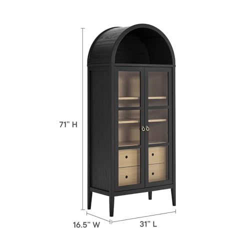 Modway Nolan Modern Farmhouse Arched Cabinet