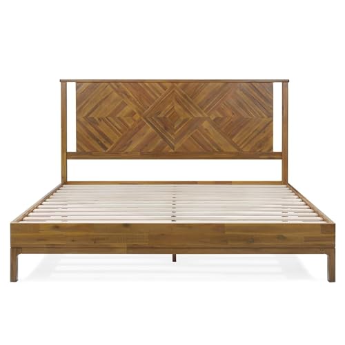 Bme Ethan King Platform Bed Frame with Headboard