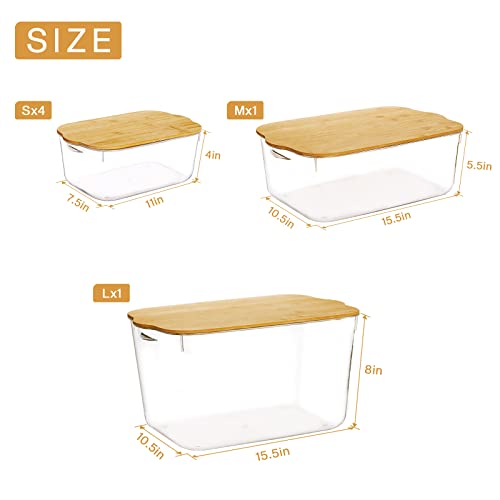 ANMIN Plastic Storage Bins