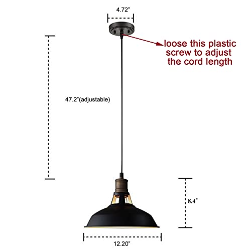 CLAXY Industrial Barn Mini Pendant Light