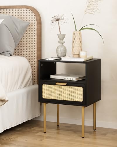 Aobafuir Rattan Nightstand