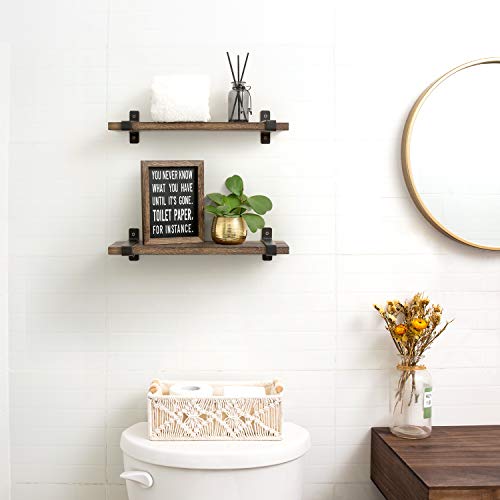 Mkono Wood Floating Shelves