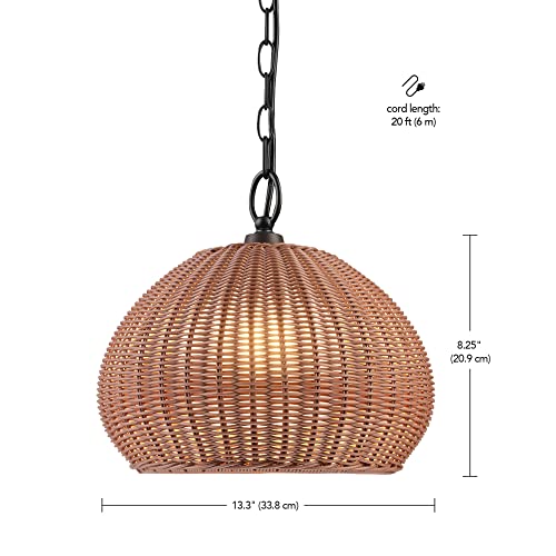 Globe 44761 1-Light Outdoor Plug-in Pendant Light