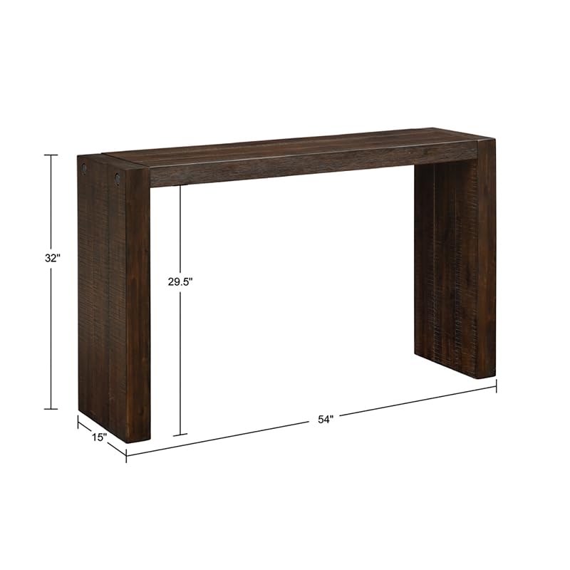 MAKLAINE Modern Solid Wood Console Table