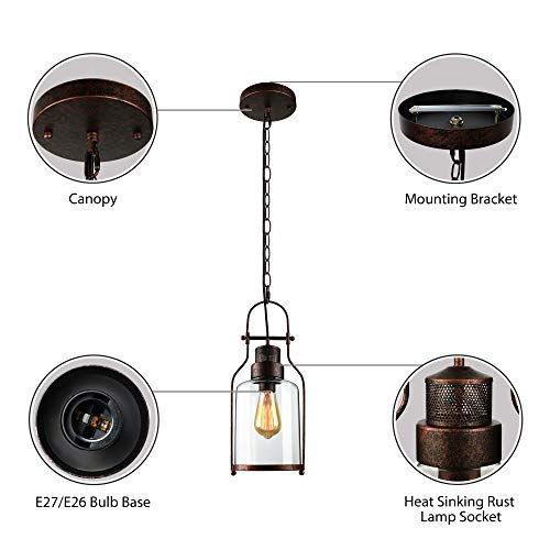 SUSUO Vintage Pendant Ceiling Light