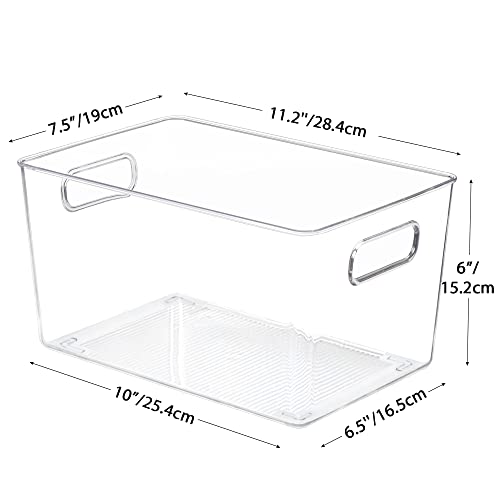 YIHONG Clear Pantry Storage Organizer Bins