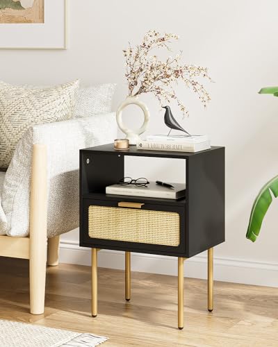 Aobafuir Rattan Nightstand