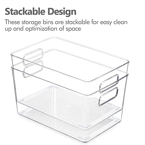 YIHONG Clear Pantry Storage Organizer Bins