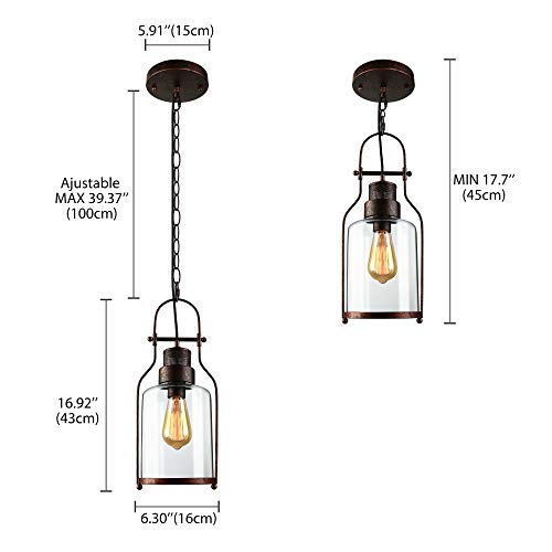 SUSUO Vintage Pendant Ceiling Light