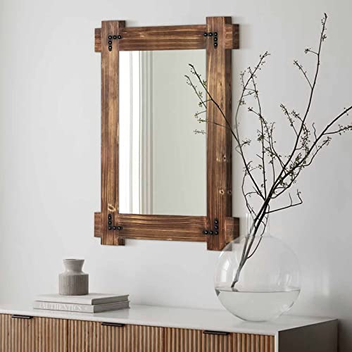 MeMoreCool Rustic Wood Mirror