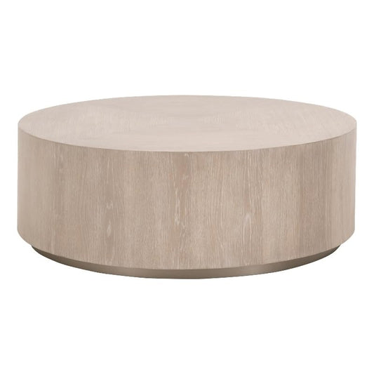 Star International Furniture District Roto Wood Large Coffee Table in Gray