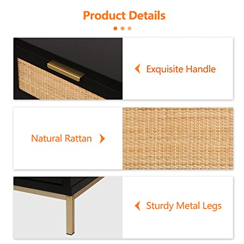 Anmytek Rattan Nightstand