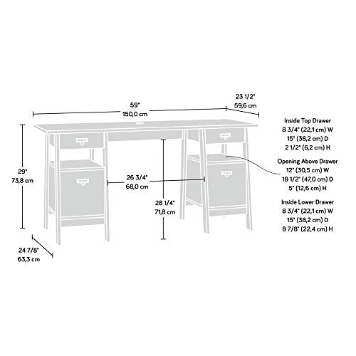 Sauder Trestle Executive Trestle Desk