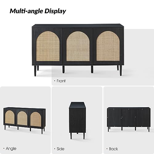 HULALA HOME Farmhouse Sideboard Buffet Cabinet