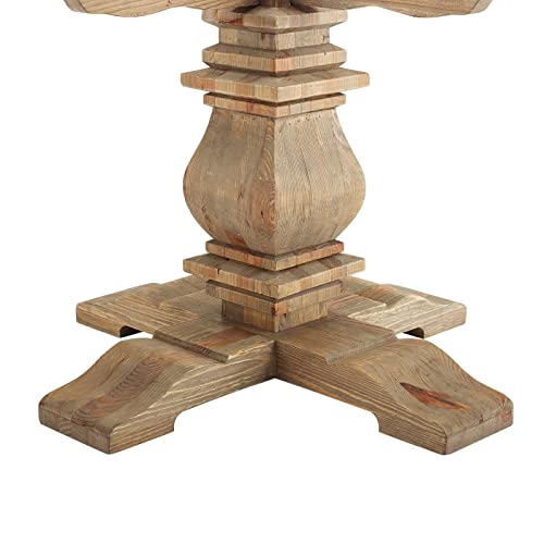 Modway Column 71" Rustic Farmhouse Dining Table