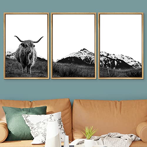 SIGNWIN 3 Piece Framed Canvas Wall Art