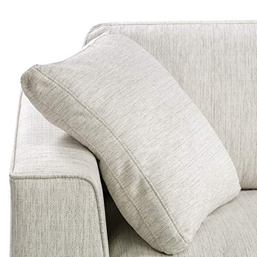 POLY & BARK Capri Fabric Sofa, Bright Ash