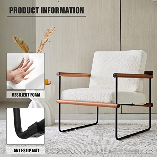 jiexi Modern Boucle Fabric Accent Chair