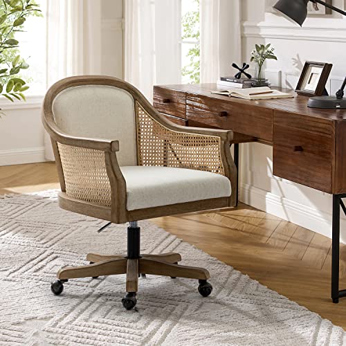 HULALA HOME Rattan Desk Chair