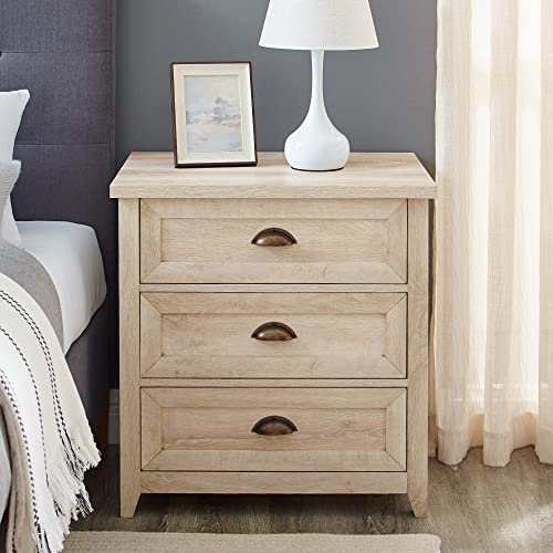 Walker Edison Hazel Modern Farmhouse Nightstand