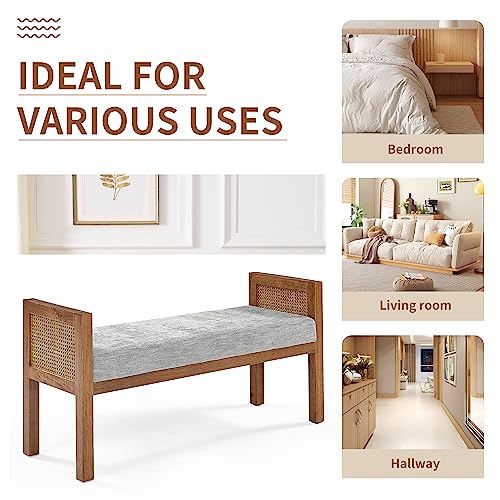 Niccae Linen Upholstered Bedroom Bench