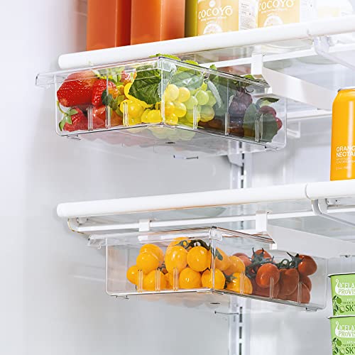 Sorbus Pull Out Fridge Drawer Organizer