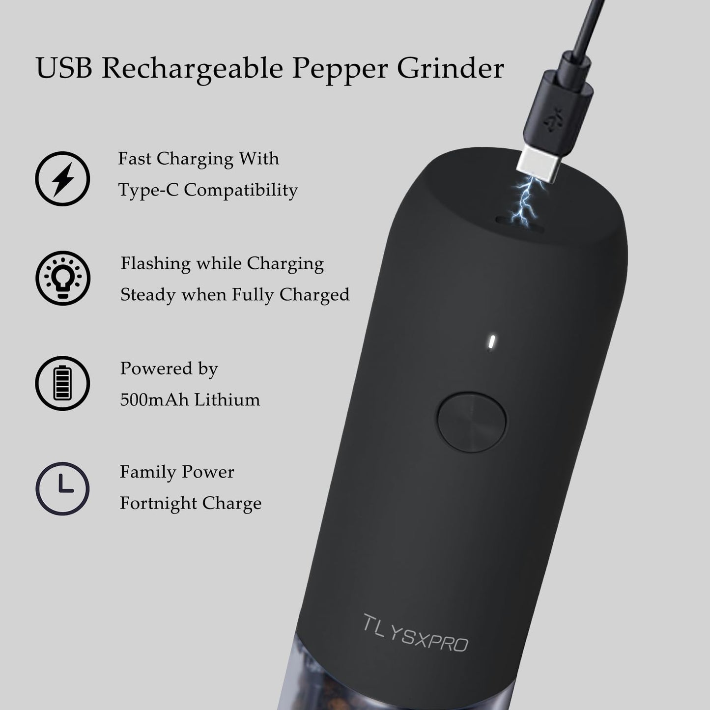 Electric Salt and Pepper Grinder