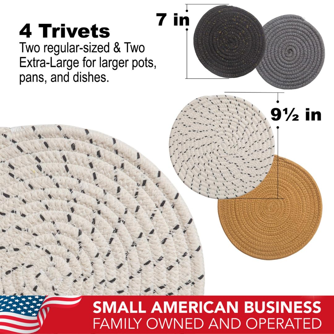 Round Cotton Trivets Set