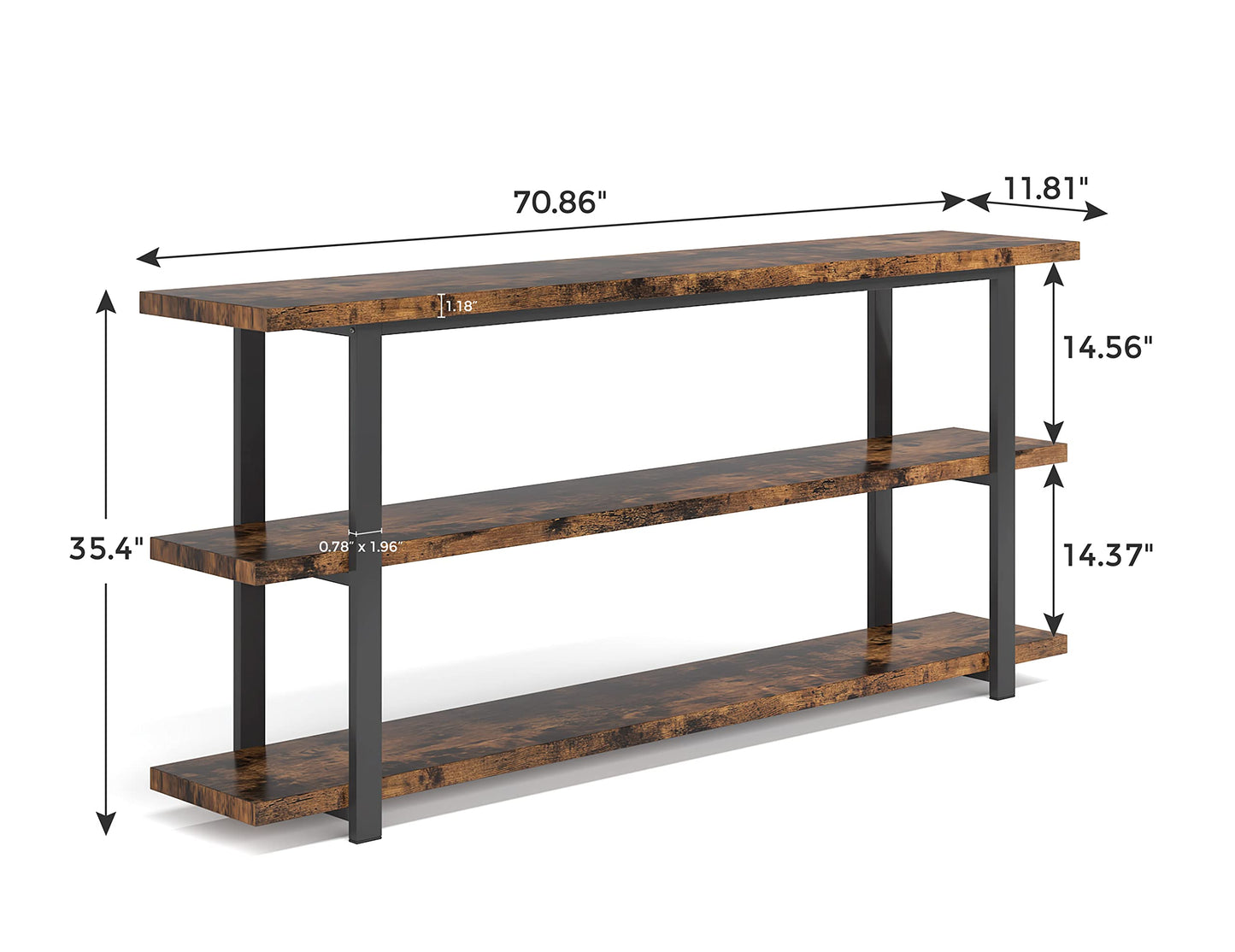 VANOMi 70.8 Inch Extra Long Console Table