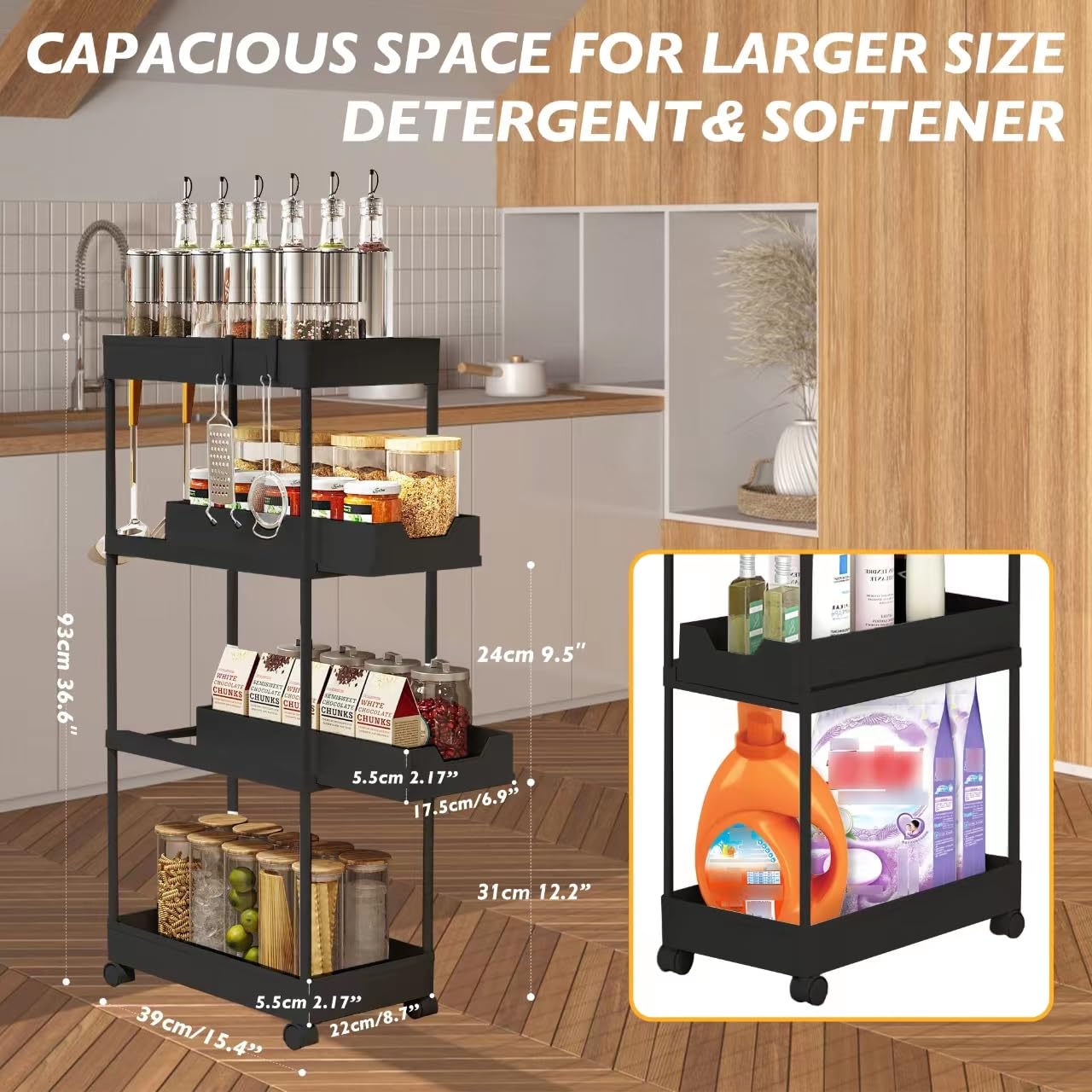 SVOHZAV Slim Storage Cart