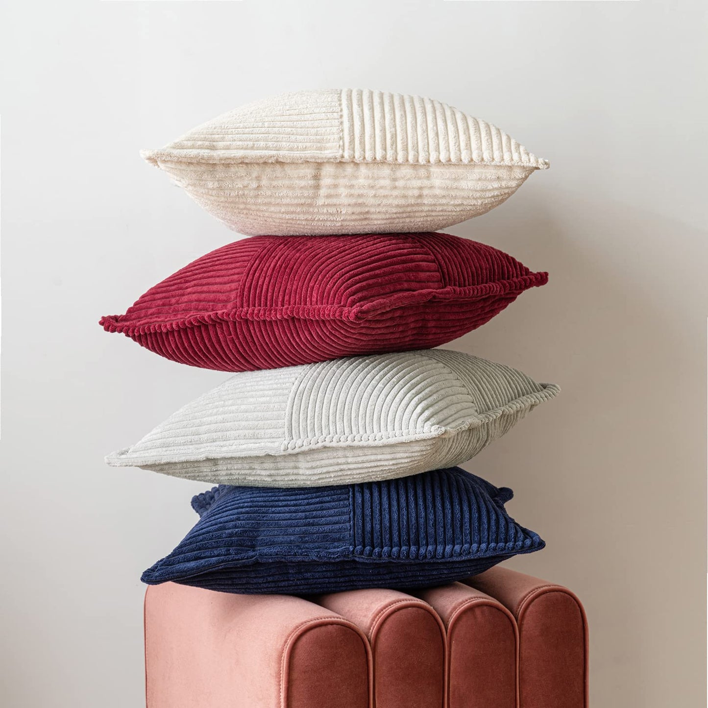 MIULEE Corduroy Pillow Covers