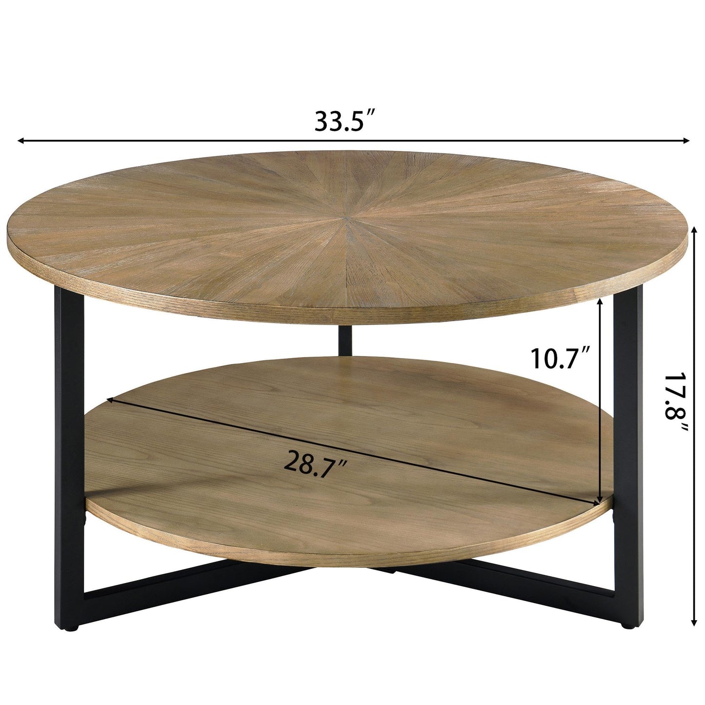 LEEMTORIG Round Coffee Table