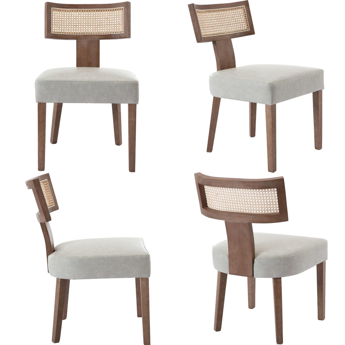 BESTANO Rattan Farmhouse Dining Chair