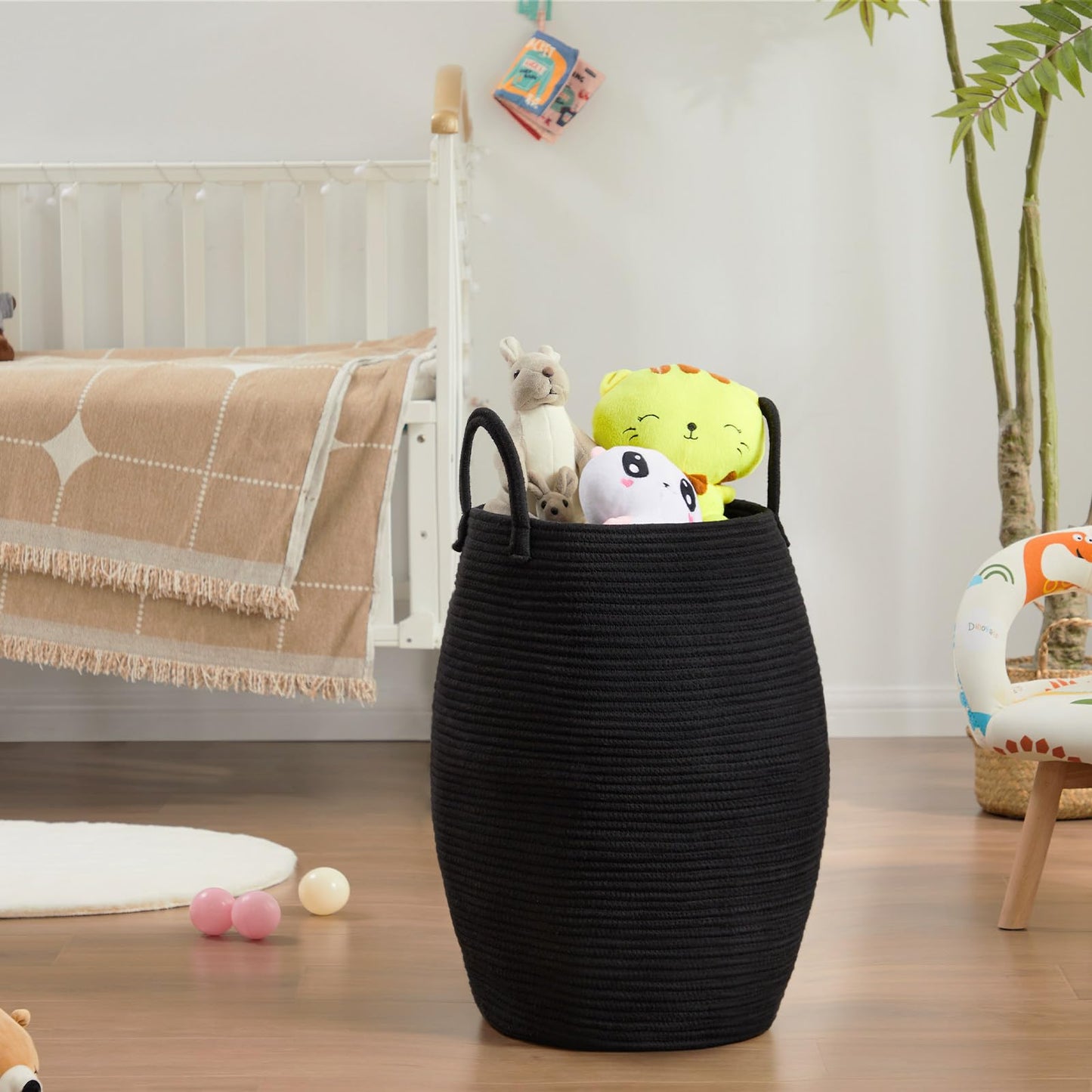 Cotton Rope Laundry Hamper Basket