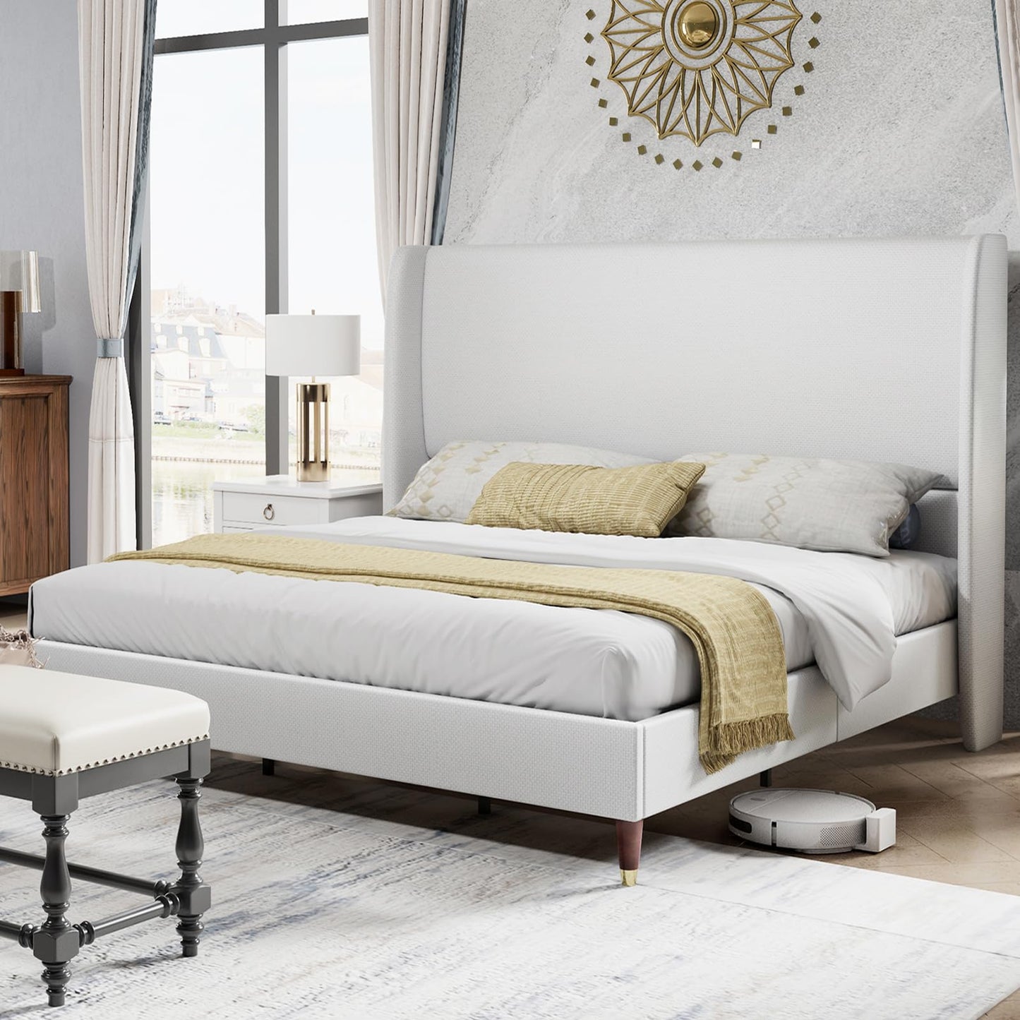 PaPaJet Queen Platform Bed Frame