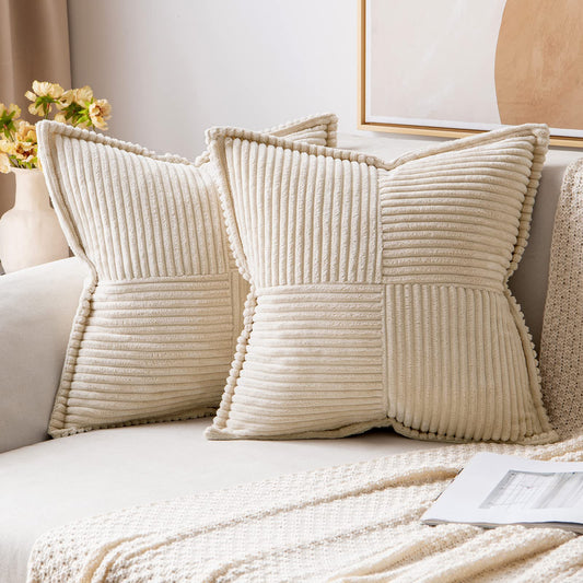 MIULEE Corduroy Pillow Covers