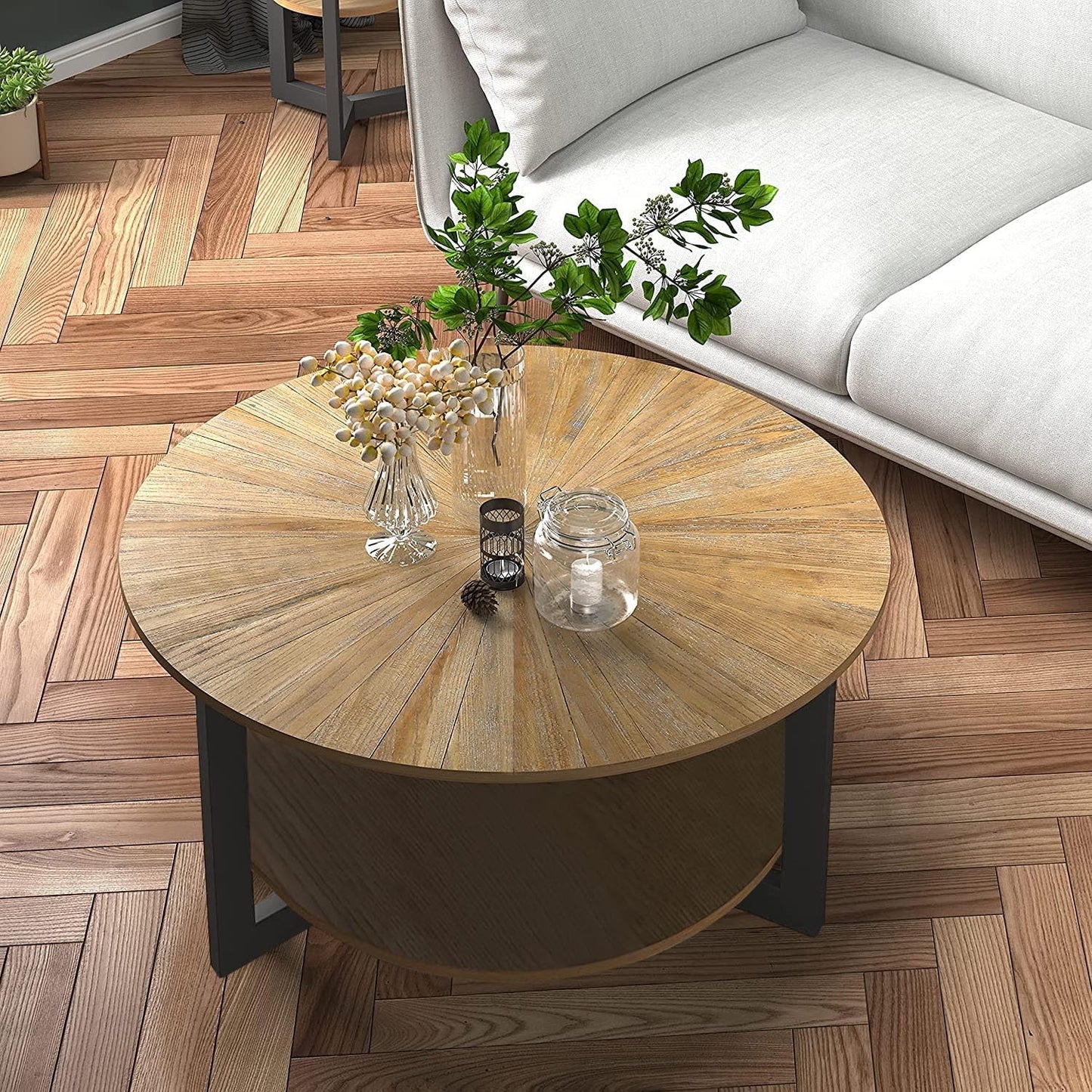 LEEMTORIG Round Coffee Table