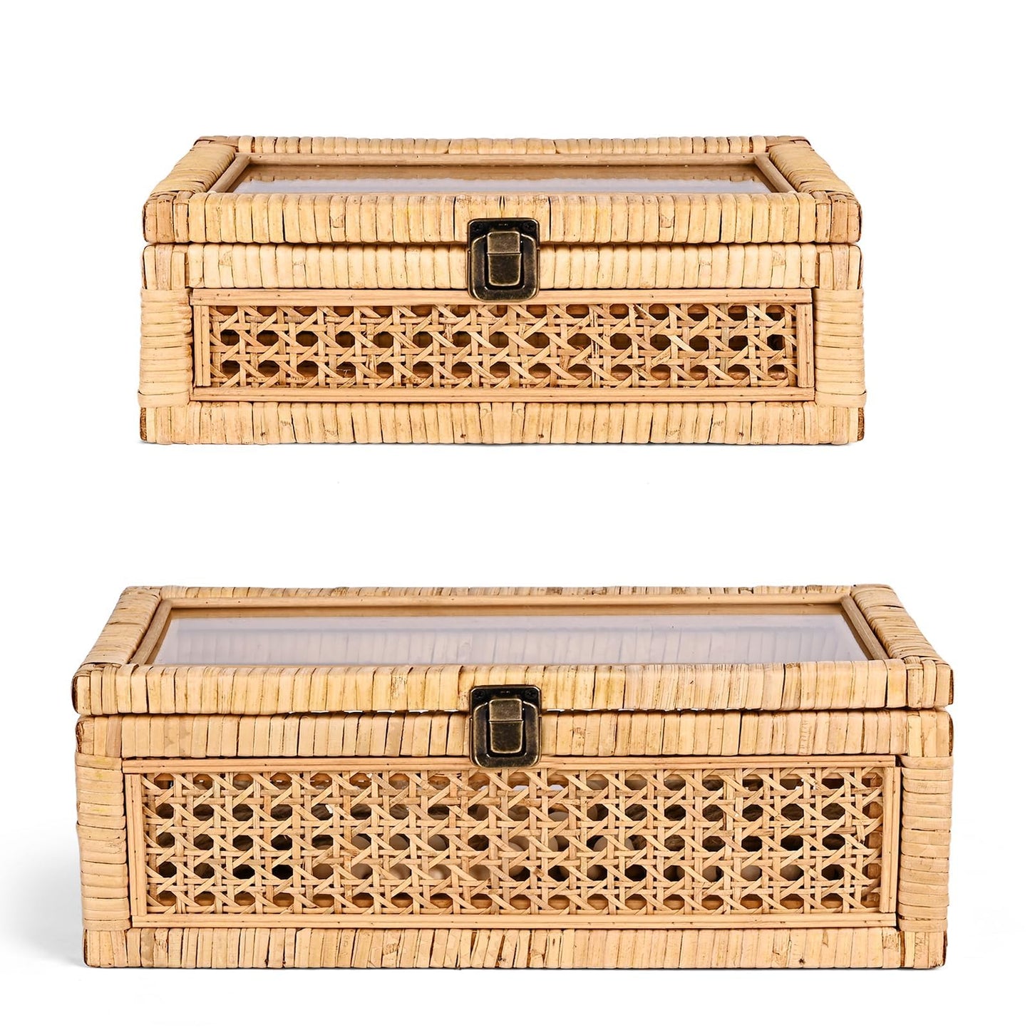 HUAXIN CRAFT H Rattan Decorative Box with Lid