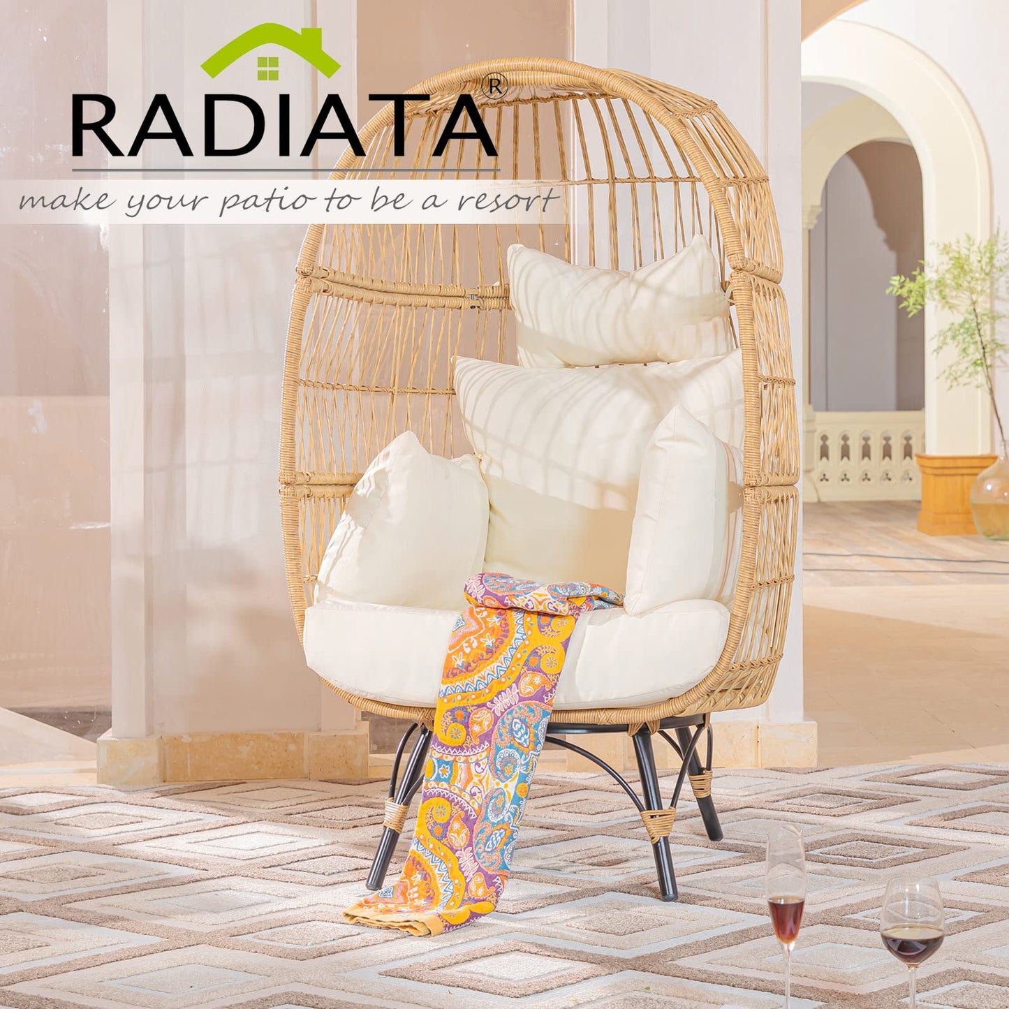 RADIATA Oversized Wicker Egg Chair