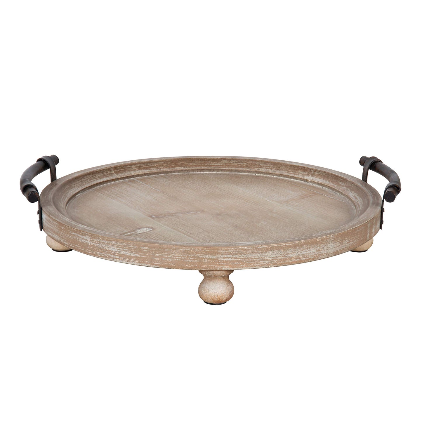 Kate and Laurel Bruillet Footed Tray with Handles