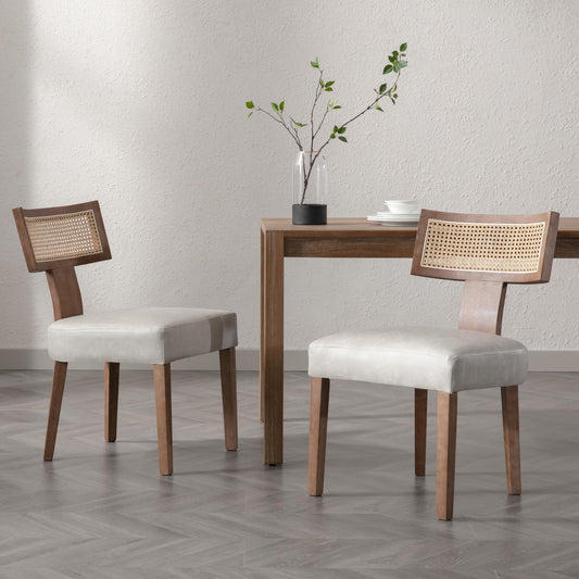 BESTANO Rattan Farmhouse Dining Chair