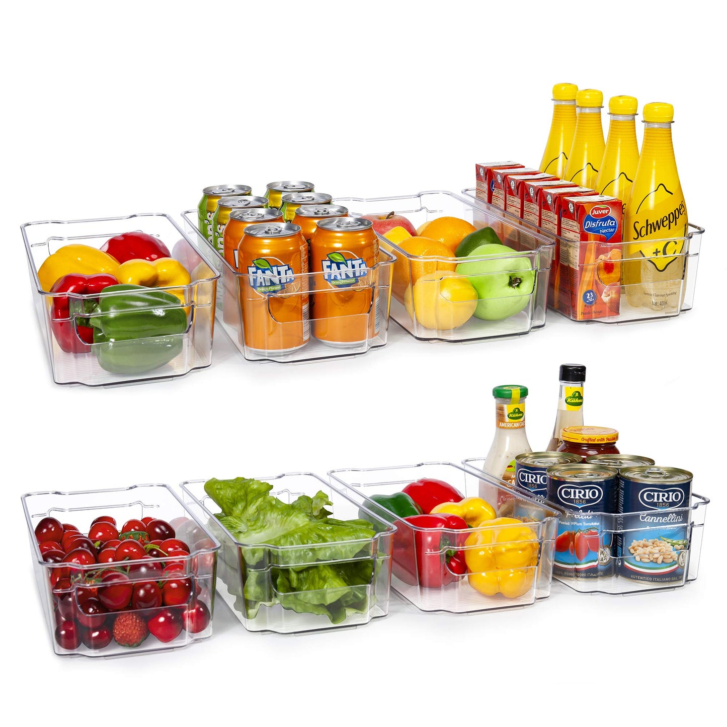 HOOJO Refrigerator Organizer Bins