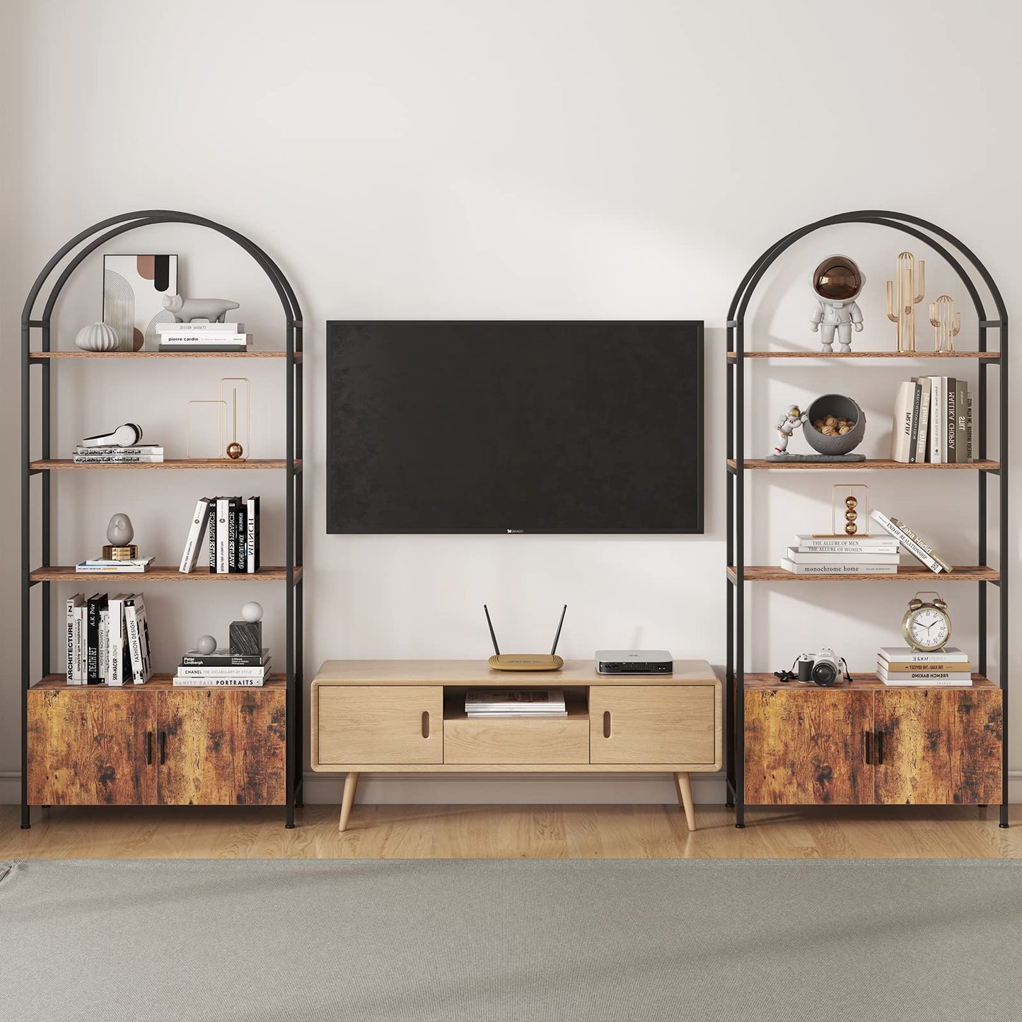 Jehiatek Arched Bookshelf