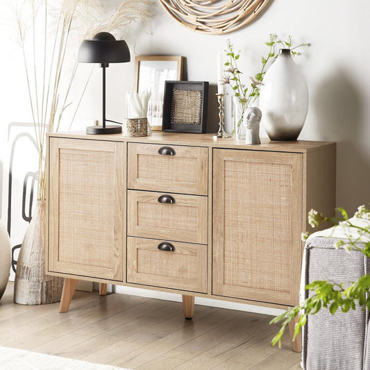 Sophia & William Rattan Sideboard Buffet Cabinet