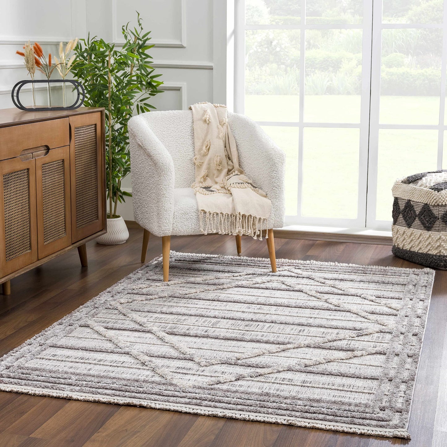 Hauteloom Barurao Farmhouse Moroccan Area Rug